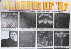 It's actually the albums of 1986. Clearly no-one at Kerrang! Magazine even knew what year it was...