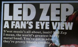 Led Zep A Fans Eye View Rock On! Annual