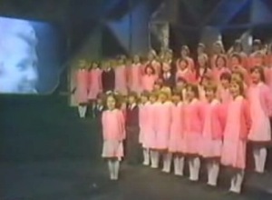 St Winifred's School Choir. Which one's Pink?