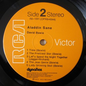 Aladdin Sane Dynaflex RCA orange label