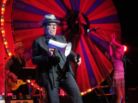 Elvis Costello holding a megaphone IMG_7890