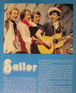 Sailor: Could have been the next Beatles.