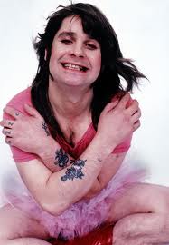 Ozzy Osbourne wearing a tutu