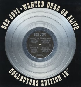 Bon Jovi Wanted Dead or Alive Silver Vinyl 12