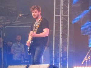 Royal Bloods Mike Kerr at Glastonbury 2014