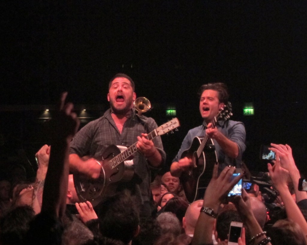 Augustines in the crowd at Camden Roundhouse