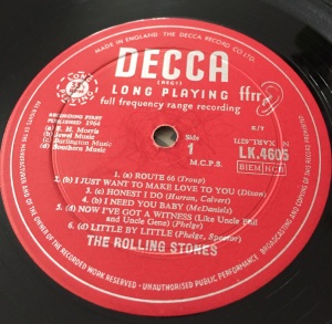 Rolling Stones debut Label decca
