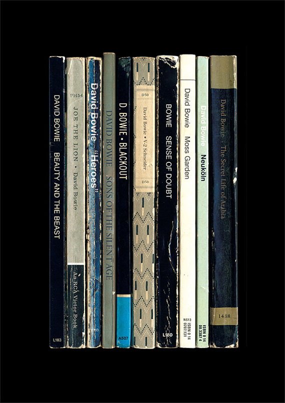 David Bowie Heroes as books standard designs
